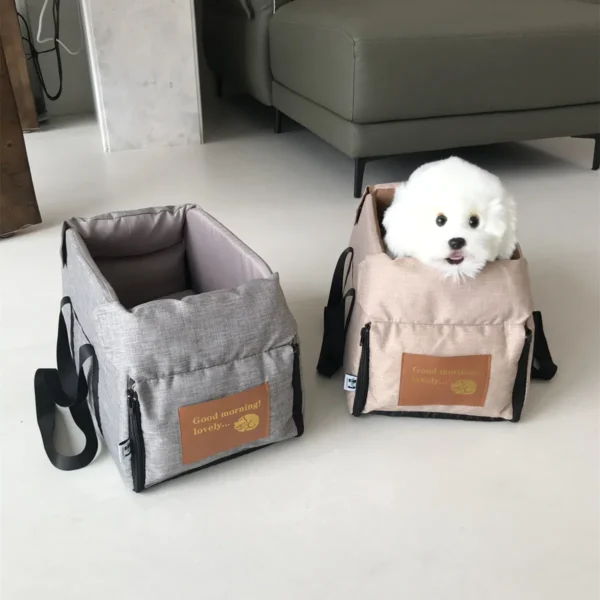 Dog Car Seat for Small Dog Center Console Seat Pet Booster Seat for Car Puppy Portable Dog Carrier for Cats Safety Travel Bag - Image 2