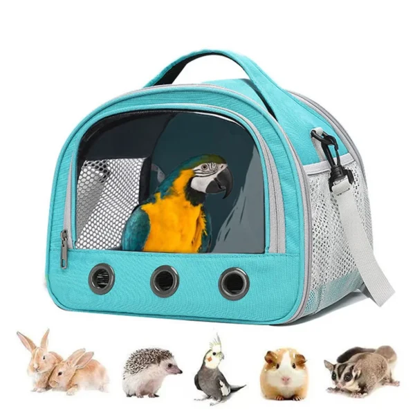 Foldable Cat Dog Bird Rabbit Carrier Bag With Thick Cotton Cushion Pet Aviation Backpack Anti-suffocation Portable Travel Bag - Image 5