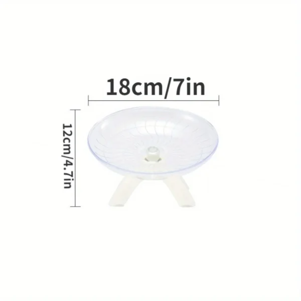 Quiet Spin Hamster Exercise Wheel - Durable, Non-Slip Running Saucer For Small Pets Like Hamsters, Gerbils & Mice - Image 2
