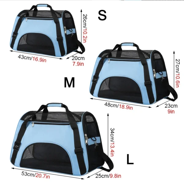 Portable Dog Cat Carrier Bag Pet Puppy Travel Bags Foldable Cats Handbag Travel Pet Bag Transport Bag - Image 4