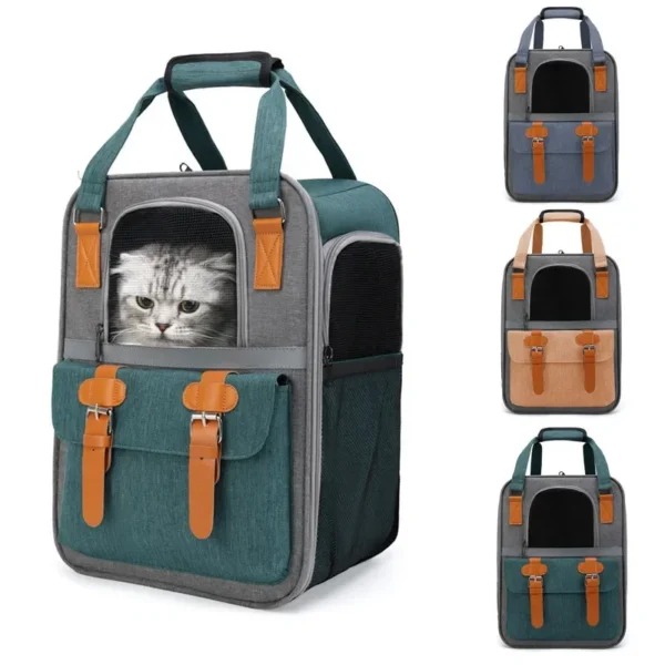 Pet Backpack Cat Carrier Bags Fashion Outdoor Travel Backpack for Cat Small Dogs Transport Backpack Carriers Cat Supplies - Image 2