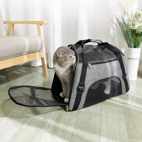 Portable Dog Cat Carrier Bag Pet Puppy Travel Bags Foldable Cats Handbag Travel Pet Bag Transport Bag - Image 2