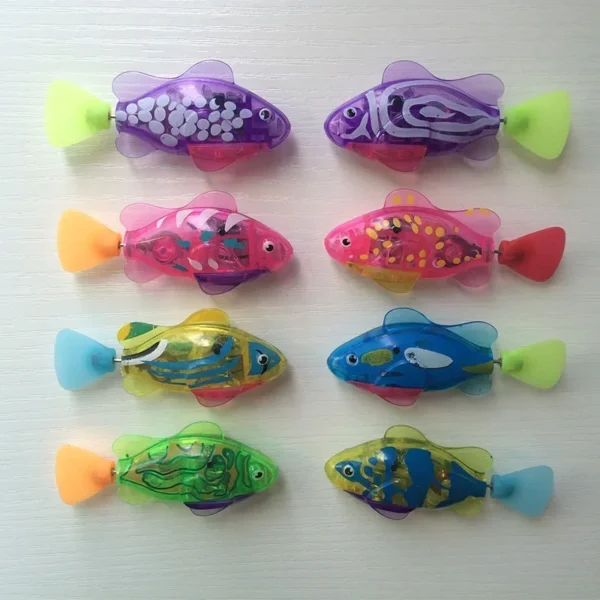 Pet Cat Toy LED Interactive Swimming Robot Fish Toy for Cat Glowing Electric Fish Toy to Stimulate Pet's Hunter Instincts - Image 4