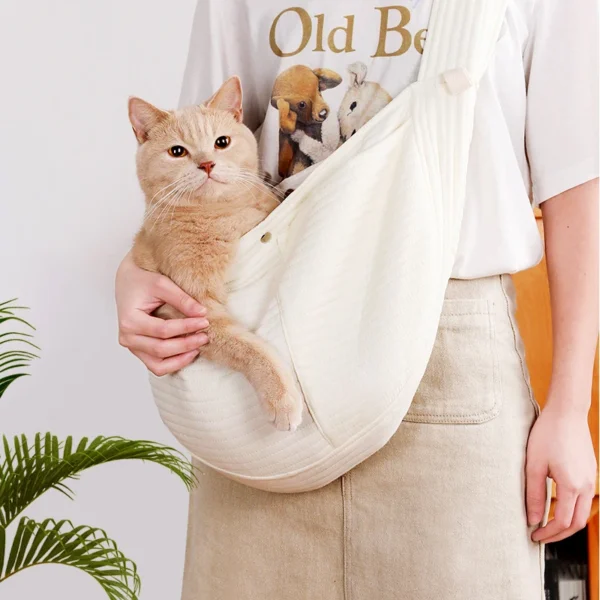 Outdoor Puppy Carrier Bag Carrier Bag Cat Carrier Bags Out Crossbody Shoulder Bag Portable Cat Dog Sling Bag Pet Carrying Suppli - Image 4