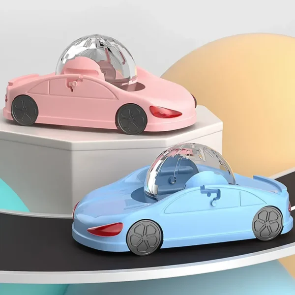 Hamster Exercise Wheel Hamster Toy Car Funny Detachable Lightweight Clear Ball - Image 2