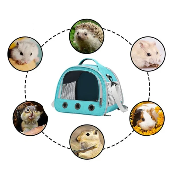 Foldable Cat Dog Bird Rabbit Carrier Bag With Thick Cotton Cushion Pet Aviation Backpack Anti-suffocation Portable Travel Bag - Image 3