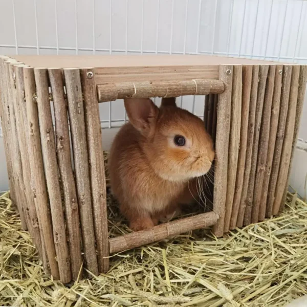 Ornamental Hamster House Weaving Hut Chinchilla Hut Bur-free Large Space Chinchilla Nest Hamster Hideout Habitat - Image 3