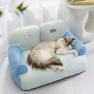 Cats Beds Summer Cooling Pet Bed Kitten Cushions Goods Houses Dog Mat Basket Accessory House Habitats Accessories PuppyThings