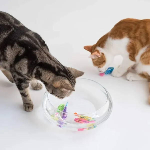Pet Cat Toy LED Interactive Swimming Robot Fish Toy for Cat Glowing Electric Fish Toy to Stimulate Pet's Hunter Instincts - Image 6