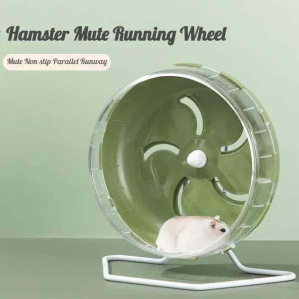 Silent Hamster Running Wheel Exercise Wheel for Rats Mice Gerbils Small Pets Quiet Spinner Jogging Toy with Stable Bracket