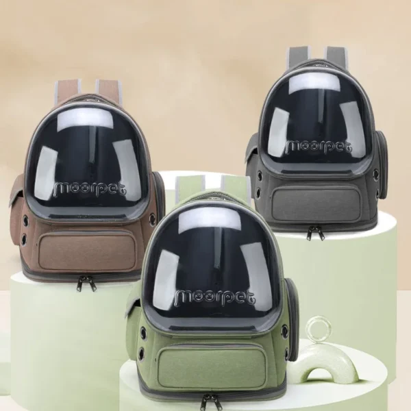 Transparent Pet Cat Carrier Bag Outdoor Travel Backpack for Cats Small Dogs Breathable Cat Carrying Bag Pet Supplies - Image 2