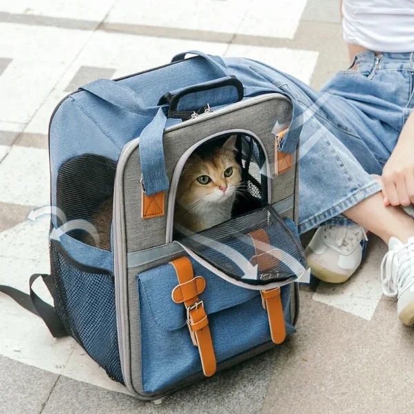 Pet Backpack Cat Carrier Bags Fashion Outdoor Travel Backpack for Cat Small Dogs Transport Backpack Carriers Cat Supplies