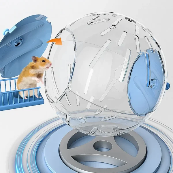 Hamster Exercise Wheel Hamster Toy Car Funny Detachable Lightweight Clear Ball - Image 5