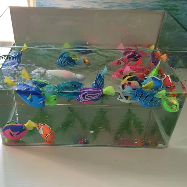 Pet Cat Toy LED Interactive Swimming Robot Fish Toy for Cat Glowing Electric Fish Toy to Stimulate Pet's Hunter Instincts - Image 5
