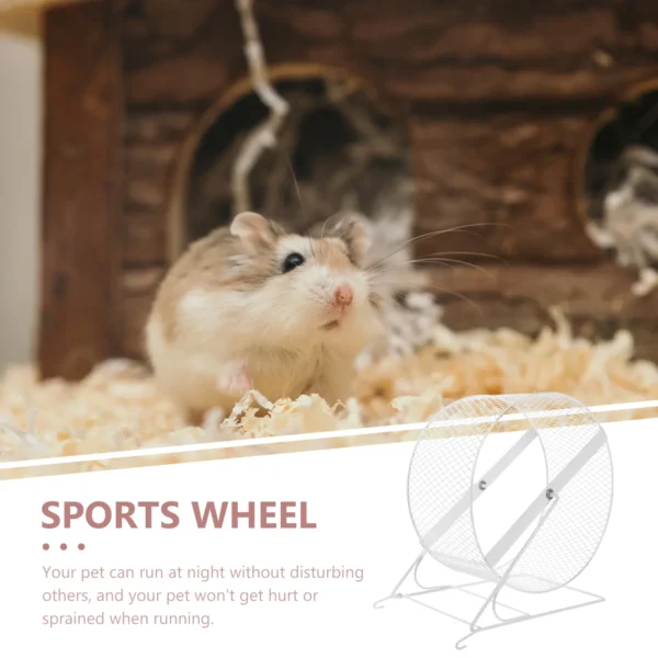 Silent Nail Grinding Wheel Durable Iron Hamster Exercise Toy Running Wheel Small Pet Plaything Pet Products Hamster Wheel - Image 2