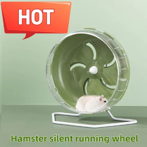 Hamster Sport Running Wheel Rat Small Rodent Mice Silent Jogging Hamster Gerbil Exercise Play Toys Brackets Accessories - Image 2