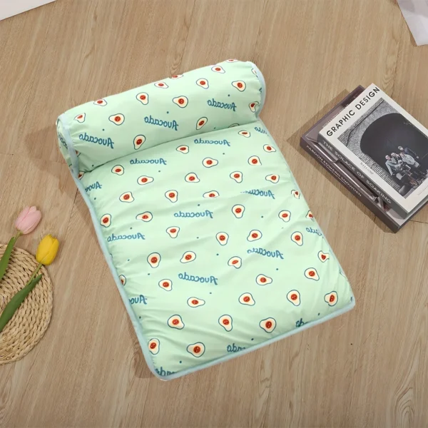 Pet Bed Summer Cooling All for Cats House Houses and Habitats Products Dog Kitten Accessories Goods Basket Things Mat Cushions - Image 2