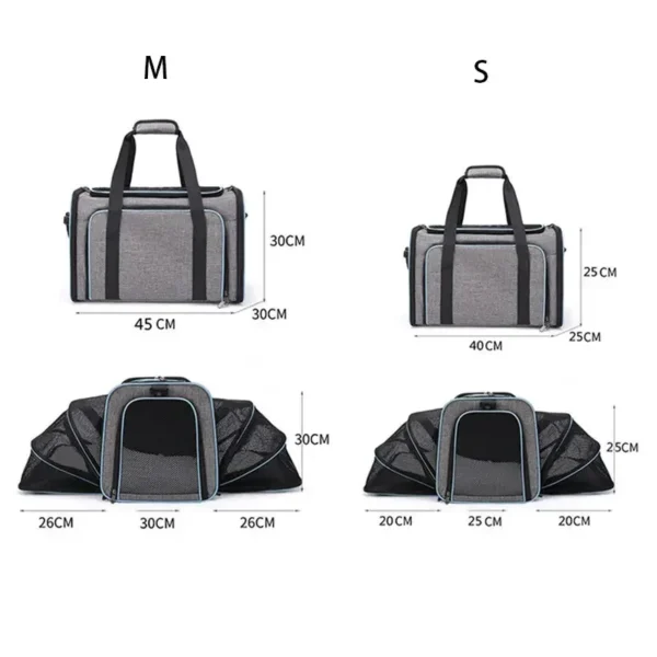 Pet Carriers Backpack Portable Breathable Foldable Shoulder Bag Cat Dog Carrier Bags Outgoing Travel Pets Handbag Transport Bag - Image 6