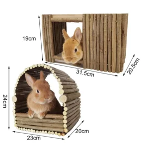 Ornamental Hamster House Weaving Hut Chinchilla Hut Bur-free Large Space Chinchilla Nest Hamster Hideout Habitat
