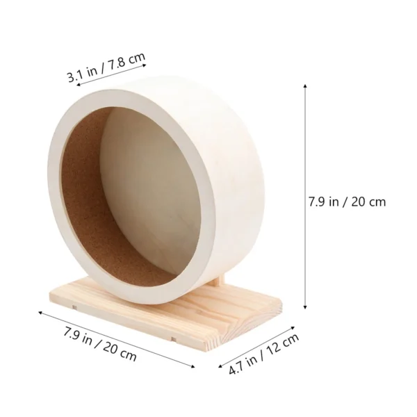 Small Pet Exercise Equipment Run Disc Wheel Running Toe and Nail Training for Pets Bamboo Non Hamster - Image 6