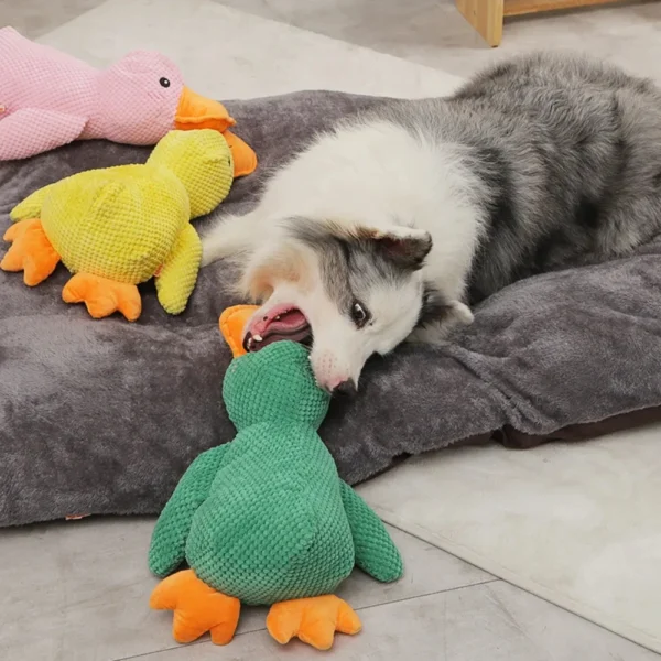 Dog Toy Stomping Duck Bite Resistant Grinding Teeth Cleaning Large Dog Interactive Entertainment Puppy Boredom Pet Plush Toy - Image 6