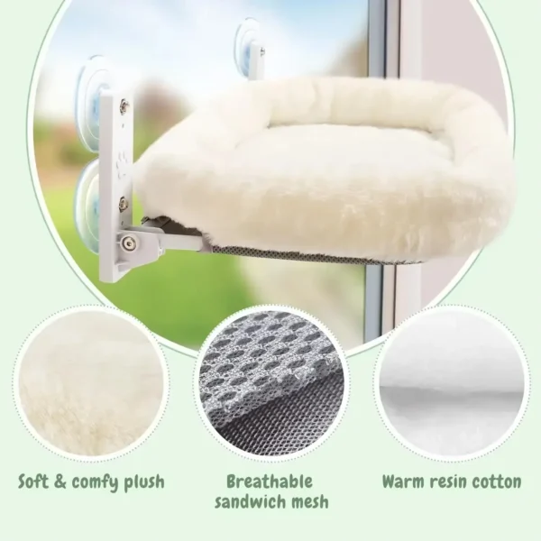 Pet Products Cat Hammock Window Habitat Cat Sunbathing Glass Hanging Suction Cup Balcony Pet Nests - Image 3